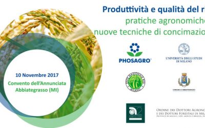 Convegno “Produttività e qualità del riso: pratiche agronomiche e nuove tecniche di concimazione” – venerdì10 novembre